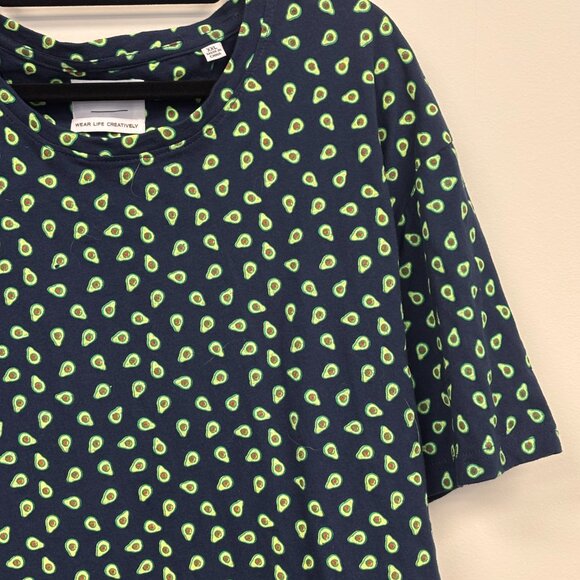 Public Art – Avocado Graphic T-Shirt | Men’s XXL | Navy - Picture 2 of 5